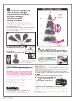 GE Just Cut Asheville Fir Assembly Instructions preview