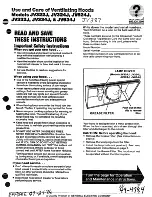 GE JV322J Use And Care Manual preview