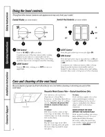 Preview for 4 page of GE JV327 Owner'S Manual And Installation Instructions