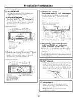 Preview for 12 page of GE JV327 Owner'S Manual And Installation Instructions