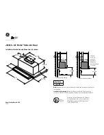 Предварительный просмотр 1 страницы GE JV394SBB Installation Information