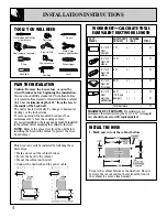 Предварительный просмотр 4 страницы GE JV395 Use And Care & Installation Manual