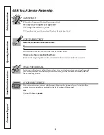 Предварительный просмотр 2 страницы GE JV536 Owner'S Manual And Installation Instructions