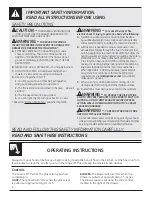 Preview for 2 page of GE JV694SBB Use And Care & Installation Manual