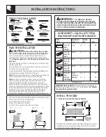 Предварительный просмотр 4 страницы GE JV930SCBR Use And Care & Installation Manual