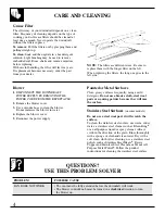 Preview for 4 page of GE JVB93 Use And Care & Installation Manual