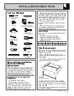 Preview for 5 page of GE JVB93 Use And Care & Installation Manual