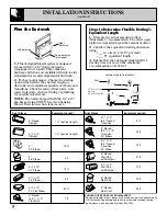 Preview for 8 page of GE JVB93 Use And Care & Installation Manual