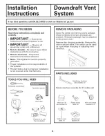 Предварительный просмотр 6 страницы GE JVB94 Owner'S Manual And Installation Instructions