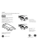 GE JVE40STSS Dimensions And Installation Information предпросмотр