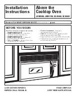 Preview for 1 page of GE JVM1490BH Installation Instructions Manual