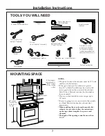 Preview for 7 page of GE JVM1490BH Installation Instructions Manual