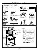 Preview for 7 page of GE JVM1500 Series Installation Instructions Manual