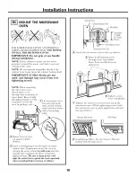 Предварительный просмотр 18 страницы GE JVM1650BB005 Installation Instructions Manual