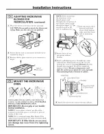 Предварительный просмотр 21 страницы GE JVM1650BB005 Installation Instructions Manual