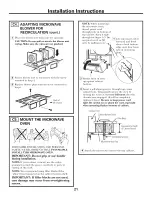 Preview for 21 page of GE JVM1660CB007 Installation Instructions Manual