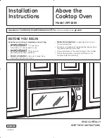 GE JVM1665 Installation Instructions Manual preview