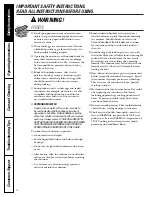 Preview for 4 page of GE JVM1790BK - Profile 1.7 cu. Ft. Convection Microwave Owner'S Manual