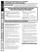 Preview for 38 page of GE JVM1790BK - Profile 1.7 cu. Ft. Convection Microwave Owner'S Manual