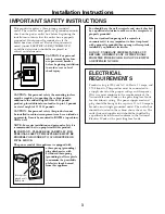 Preview for 3 page of GE JVM1790SK - Profile 1.7 cu. Ft. Convection Microwave Installation Instructions Manual