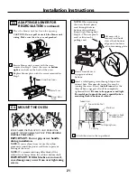 Preview for 21 page of GE JVM1790SK - Profile 1.7 cu. Ft. Convection Microwave Installation Instructions Manual