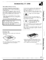 Предварительный просмотр 17 страницы GE JVM190K Use And Care Manual