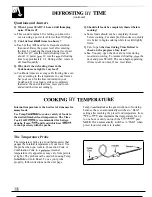 Предварительный просмотр 18 страницы GE JVM190K Use And Care Manual