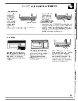 Предварительный просмотр 43 страницы GE JVM190K Use And Care Manual