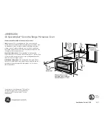 GE JVM2052DNWW - Spacemaker Series Microwave Oven Dimensions And Installation Information preview