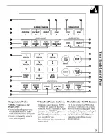 Preview for 9 page of GE JVM290 Use And Care Manual