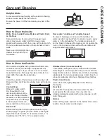 Preview for 15 page of GE JVM3160 Owner'S Manual