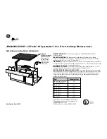 Preview for 2 page of GE JVM3670BF User Manual