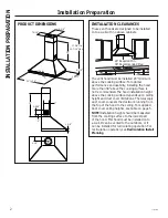 Предварительный просмотр 2 страницы GE JVW5361 Installation Instructions Manual