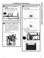 Preview for 19 page of GE JVX5300 Owner'S Manual & Installation Instructions