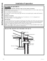 Предварительный просмотр 10 страницы GE JVX5360 Owner'S Manual & Installation Instructions