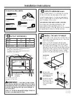 Предварительный просмотр 2 страницы GE JX1527 Installation Instructions Manual