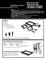 GE JX1530MAW Installation Instructions preview