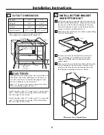 Предварительный просмотр 2 страницы GE JX2127SH Installation Instructions