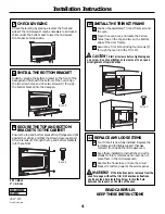 Preview for 4 page of GE JX82 Installation Instructions