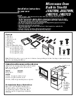 Preview for 1 page of GE JX827SS Installation Instructions