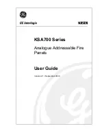 Preview for 1 page of GE KILSEN KSA700 Series User Manual