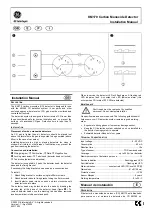 GE KM170 Installation Manual preview