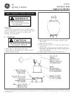 Предварительный просмотр 1 страницы GE Legacy Instructions