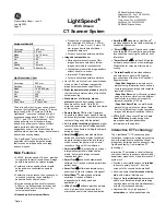 Preview for 2 page of GE LightSpeed 16 Product Data Sheet