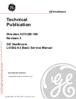 Предварительный просмотр 2 страницы GE LOGIQ A3 Basic Service Manual