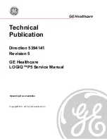 GE LOGIQ P5 Service Manual предпросмотр