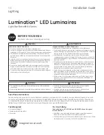 GE Lumination LB96-UNV-840-A-P Installation Manual preview