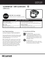 GE Lumination LDXB Series Installation Manual preview