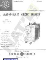 GE Magne-Blast AM-13.8-1000-3H Instructions Manual preview