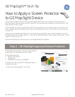 Preview for 1 page of GE MapSight Tech Tip